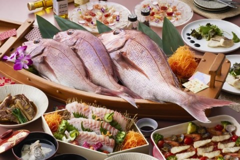 桜鯛を６種の料理で豪華食べ放題