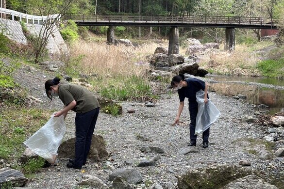 高麗川の清掃活動