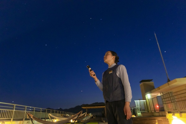 星に詳しいスタッフによる星空解説を行う場合もあります！