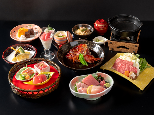 【7月】まぐろと金目鯛の料理