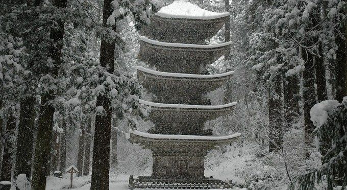 国宝 「羽黒山五重塔」