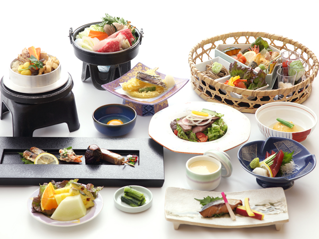 【昼食＋温泉入浴】の選べる昼食プラン「しらかばコース」