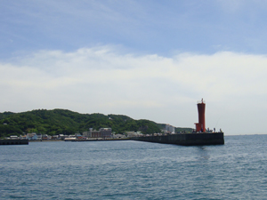 加太の大波止