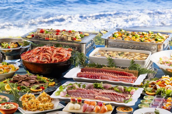 季節限定特別料理『金目鯛の造り＋煮付け』付きビュッフェ
