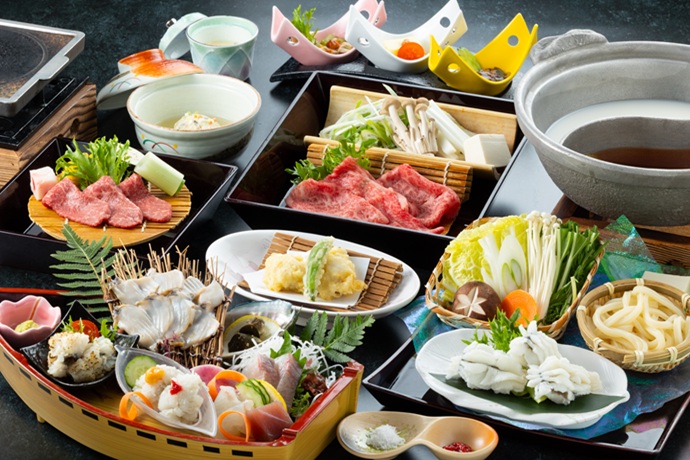 ハモと但馬牛会席