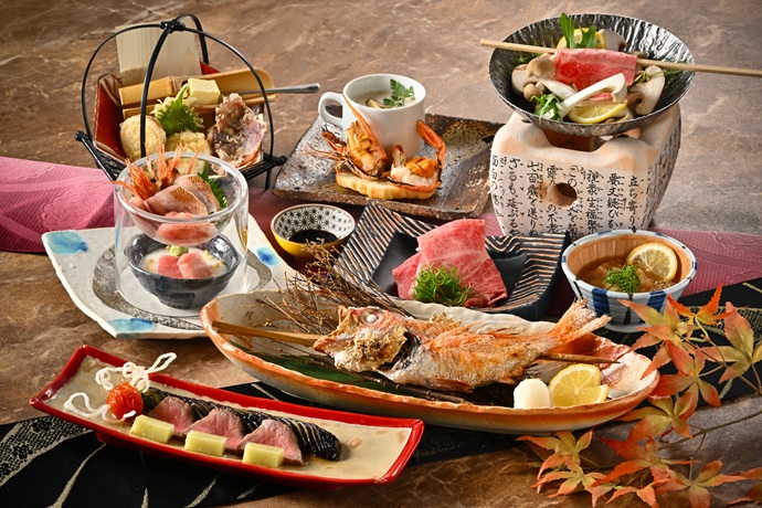 福の四季会席　～のどぐろと若狭牛～