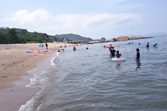 お子様でも楽しめる海水浴場