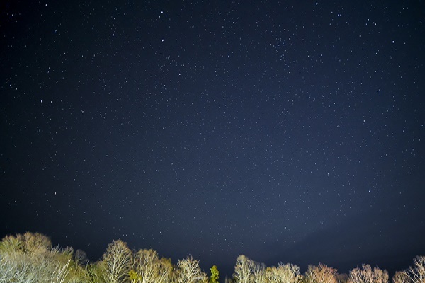 屋上からの星空