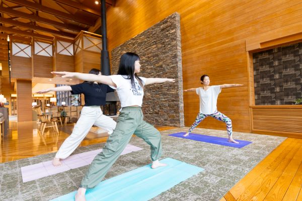 寒い時期と悪天候時は屋内で実施