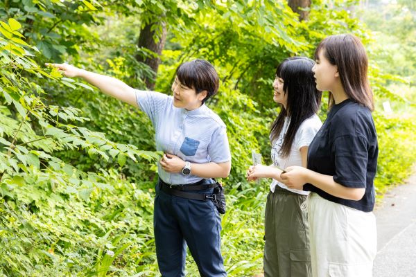 オリジナルのネイチャービンゴカードを手に安曇野の自然にふれてみよう
