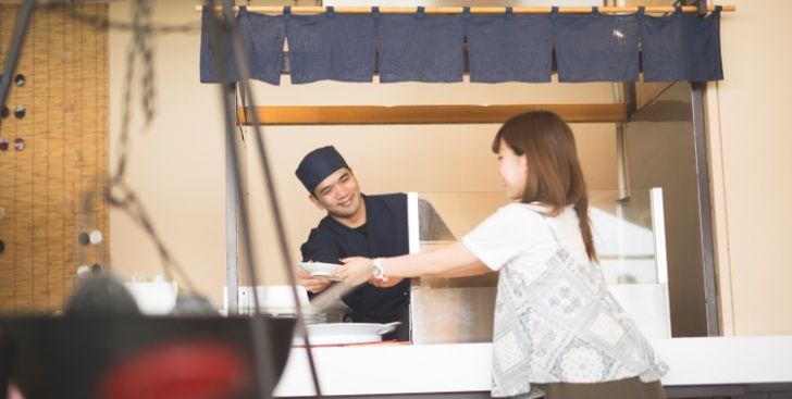 開放感あふれるレストラン