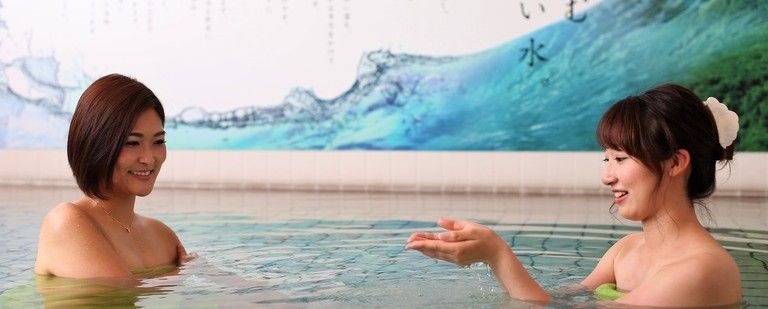 「奥大山の水」がそのままお風呂に