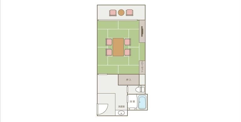 みやま館　和室12畳 バス・トイレ付