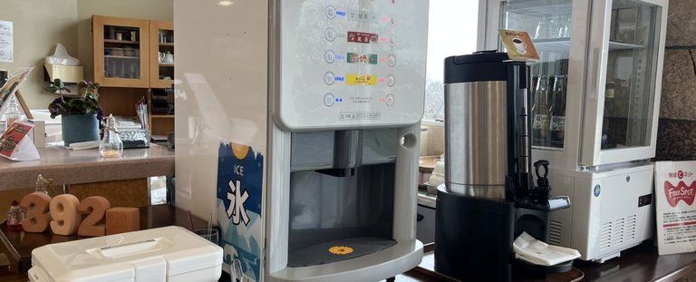 大浴場前　湯上りコーナー