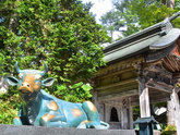 丑寅の神様で運気UP　赤べこも見守る開運神社にGO！