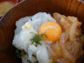 西伊豆仁科のイカ様丼。おひつブレイカーと酒樽デストロイヤー？