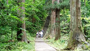 羽黒山表参道２４４６段の石段