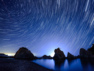 ★幻想的な世界へご案内★夜の浄土ヶ浜を歩こう♪ナイトツアー付きプラン