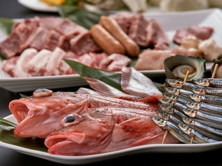 鹿児島のお肉＆シーフードで贅沢BBQ！<br>手ぶらでキャンプ 「ＢＢＱ～極～」（食材付き）