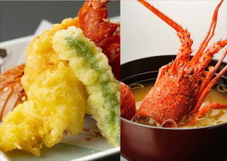 【秋の鹿児島逸品】伊勢海老天ぷら＆味噌汁付き<br>薩摩料理 × ハーフビュッフェ