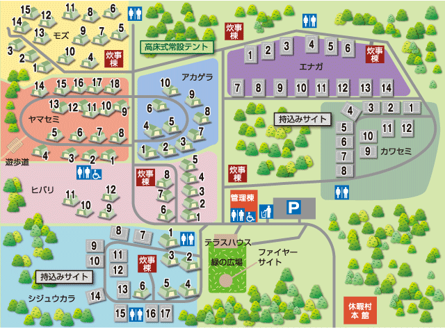 キャンプ場MAP