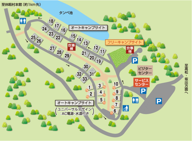 キャンプ場MAP