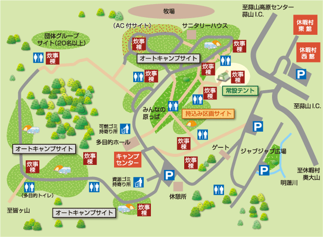 キャンプ場MAP