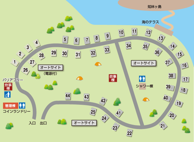 キャンプ場MAP