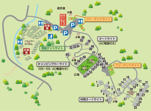 キャンプ場MAP
