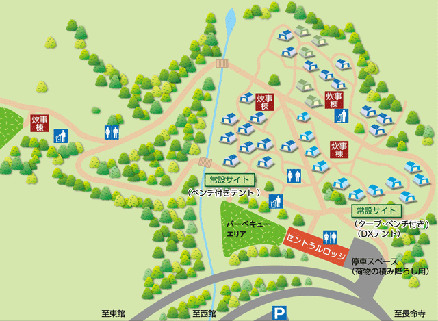 キャンプ場MAP