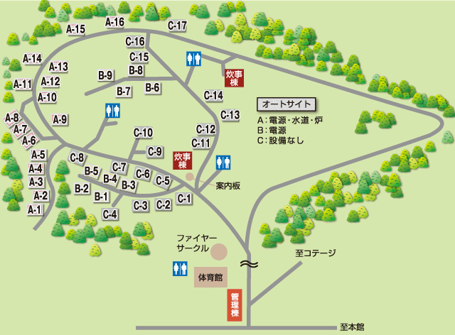 キャンプ場MAP