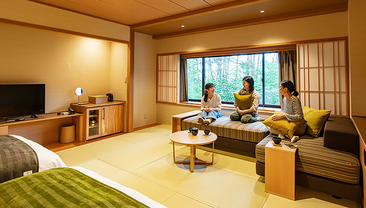 全室リニューアルの 和洋室