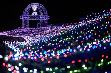 冬の風物詩 イルミネーション大町・松川地区