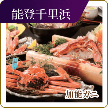 能登千里浜　加能ガニ