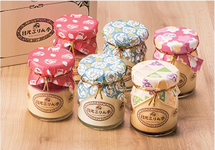 地元産材料使用 こだわりプリン