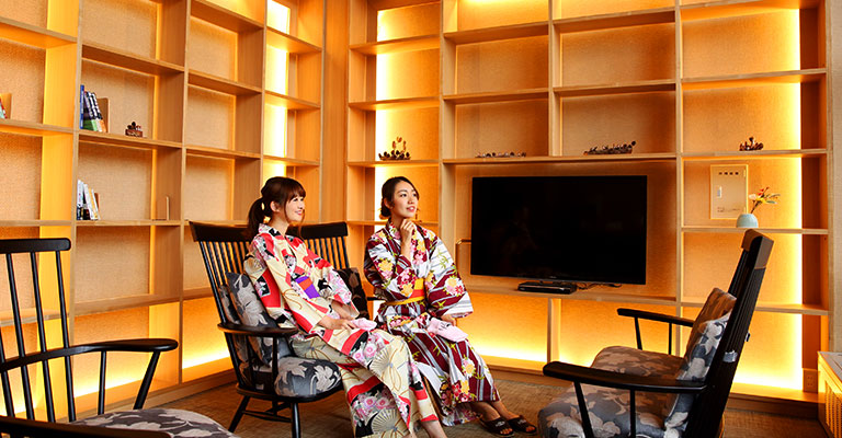 キャンプ場から徒歩3分で嬉しい♪ 本館の入浴もできる!