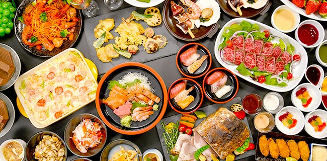 ご当地グルメ満載のこだわりビュッフェ