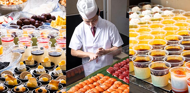 ご当地グルメ満載のミニビュッフェ