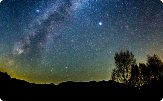 星空時間 湯元園地での星空観察の画像