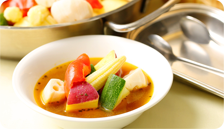 写真:野菜が美味しいスープカレー