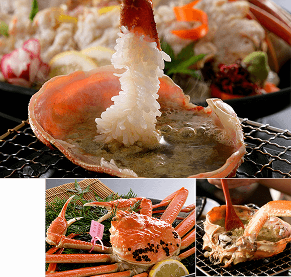 本場日本海でカニ