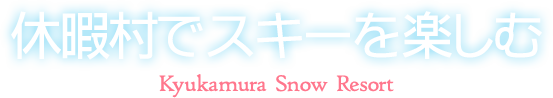 休暇村でスキーを楽しむ