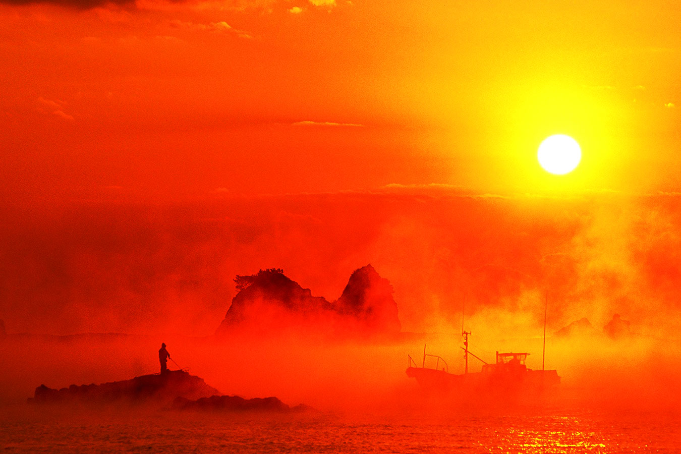 荒船海岸の海霧