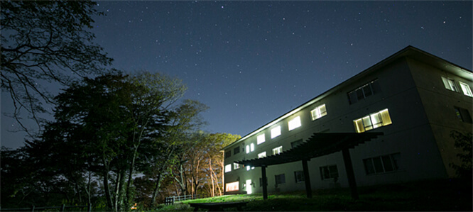 休暇村 気仙沼大島の星空（本館近くから）