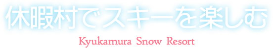 休暇村でスキーを楽しむ
